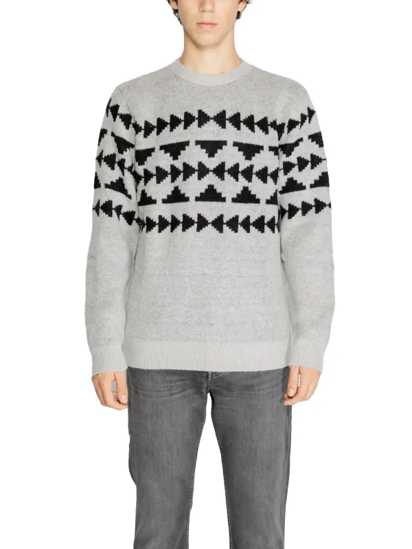 Gemusterter Wollpullover Antony Morato Herren Gemusterter Wollpullover Antony Morato Herren
