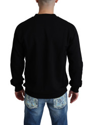 Sweaters Black Cotton Crown Pullover Mens Sweater 1.180,00 € 8054319597463 | Planet-Deluxe