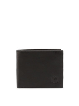 Schwarzes Lederbifold-Portemonnaie der Marke Lumberjack