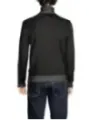 Dunkelgrauer Strickpullover mit Taschen