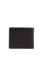 Schwarzes Lederbifold-Portemonnaie Lumberjack GOOSE