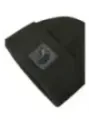 Schwarze Beanie mit Farbblock-Design