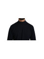 Sweaters Elegant Dark Blue Pullover Sweater 360,00 € 8058301883909 | Planet-Deluxe