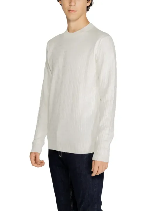 Natürlicher schwarzer Baumwoll-Pullover Hamaki-ho