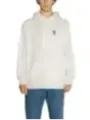 Weißer Kapuzenpullover mit TH-Logo