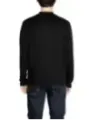Schwarzer Herren-Langarm-Cardigan modern-traditionell