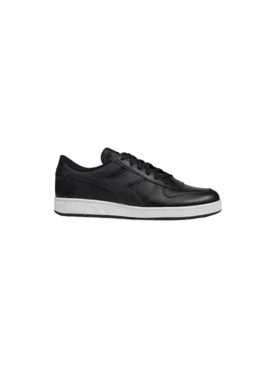 Schwarze Diadora 476529 Ledersneaker