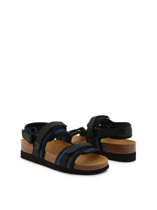 Blaue Scholl Sandalen mit Klettverschluss