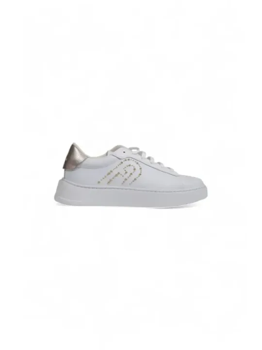 Weiße Furla Sneaker mit Goldakzenten