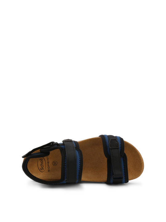 Blaue Scholl Sandalen mit Klettverschluss
