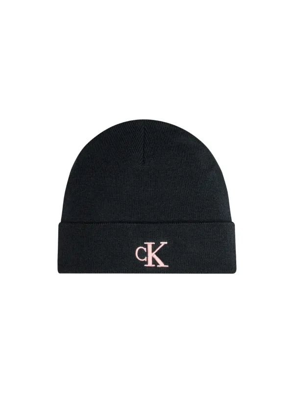 Dunkelgraue Calvin Klein Strickmütze Dunkelgraue Calvin Klein Strickmütze