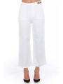 Jeans & Pants Elevated Elegance White Cropped Trousers 190,00 € 1100000103264 | Planet-Deluxe