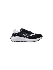 Schwarze EA7-Sneaker mit Streifen