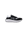 Schwarze EA7-Sneaker mit Streifen