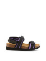 Violette Damen-Sandalen mit Schnallen