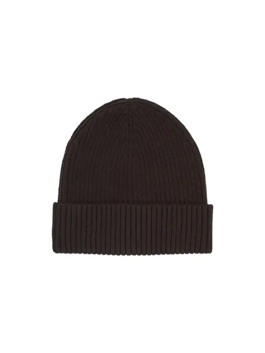 Dunkelgraue Strickmütze von Calvin Klein