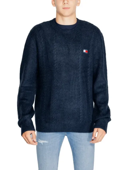 Navyblauer Tommy Hilfiger Rundhals-Pullover