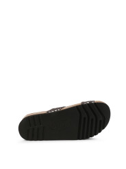Braune Leder-Sandalen mit Riemchen