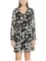 Blumiges, leichtes Kleid mit Gürtel