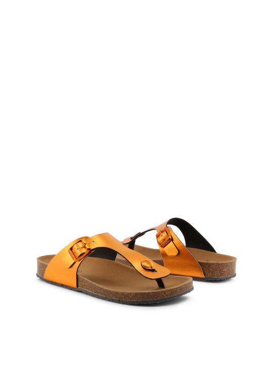 Orange Lederriemen Sandalen Scholl GREENY
