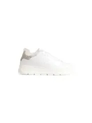 Weiße Sneaker mit Glitzerdetail