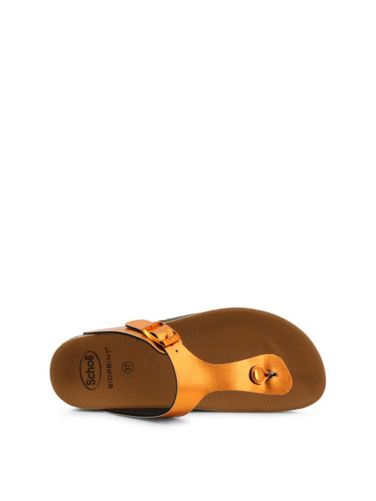 Orange Scholl Greeny Flip Flops