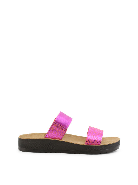 Rosa Scholl Damen-Riemchensandal flach