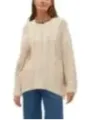 Vero Moda cremefarbener Strickpullover Damen