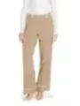 Beige Hosen mit Streifen und Bündchen