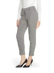 Hundzahnmuster Hose hohe Taille
