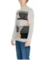 Gemusterter grauer Gianni Lupo Pullover