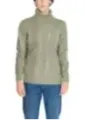 Haferbrei Kabelstrick Rollkragenpullover