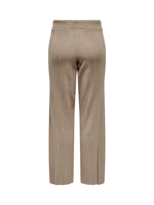 Beige Stoffhose schmal geschnitten