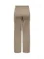 Beige Stoffhose schmal geschnitten