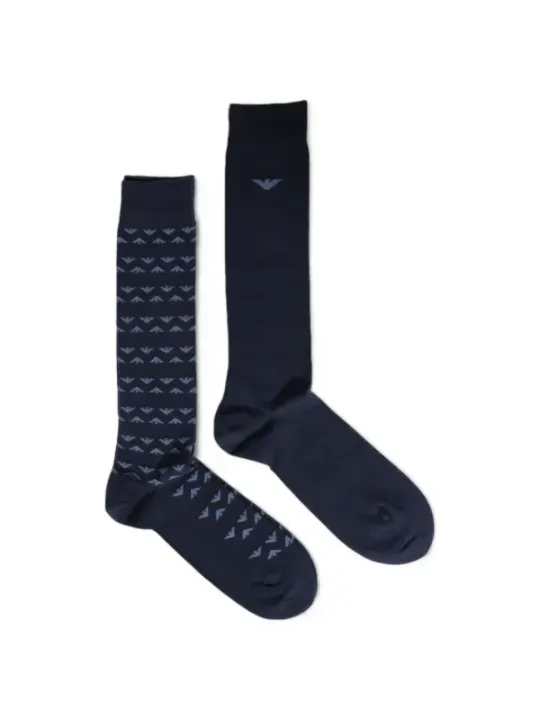 Armani graue Socken mit Taubenmuster