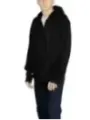 Schwarzer Emporio Armani Kapuzenpullover mit Reißverschluss