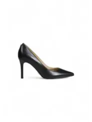Schwarze Lederpumps mit Stilettoabsatz
