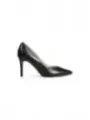 Schwarze Lederpumps mit Stilettoabsatz