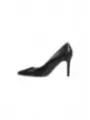 Schwarze Leder High Heel Stiletto