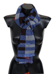 Scarves Chic Multicolor Wool Scarf Unisex Accessory 320,00 € 7333413017765 | Planet-Deluxe