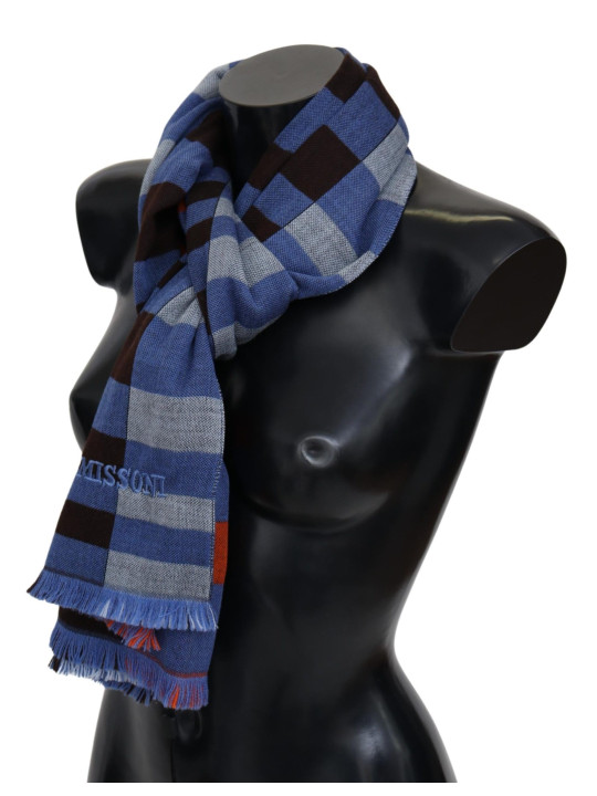 Scarves Chic Multicolor Wool Scarf Unisex Accessory 320,00 € 7333413017765 | Planet-Deluxe