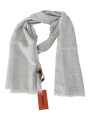 Scarves Elegant Beige Wool Silk Unisex Scarf 320,00 € 7333413018274 | Planet-Deluxe