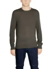 Dunkelgrünes Armani Exchange Langarmshirt