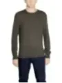 Dunkelgrünes Armani Exchange Langarmshirt