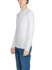Weißes Armani Langarmshirt Baumwolle