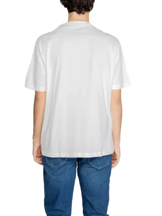 Weißes Armani Exchange T-Shirt Rückseite