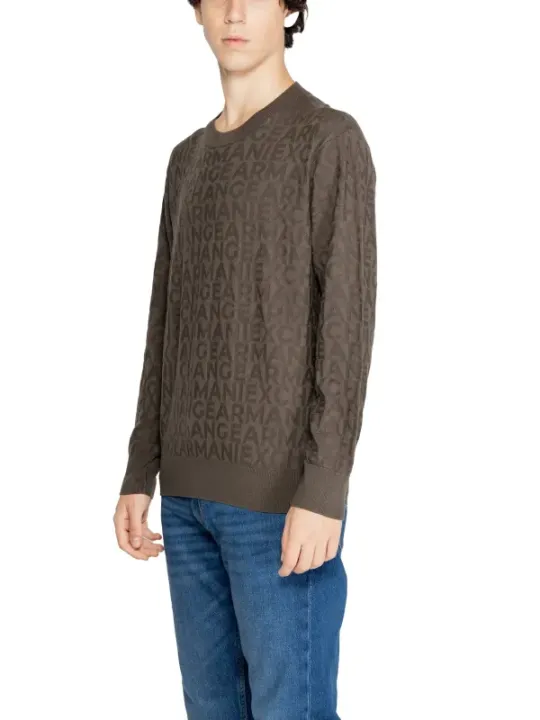 Braune Armani Exchange Pullover mit Muster