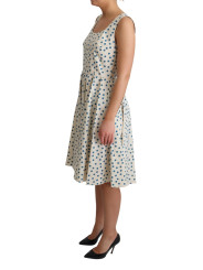 Dresses Elegant Beige Polka Dot A-Line Sleeveless Dress 1.240,00 € 7333413020130 | Planet-Deluxe