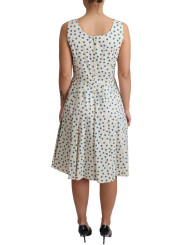 Dresses Elegant Beige Polka Dot A-Line Sleeveless Dress 1.240,00 € 7333413020130 | Planet-Deluxe