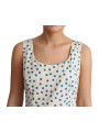 Dresses Elegant Beige Polka Dot A-Line Sleeveless Dress 1.240,00 € 7333413020130 | Planet-Deluxe